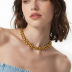 CHUNKY MESH CHAIN NECKLACE
