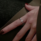 CHRISTIAN HEART RING (ADJUSTABLE)