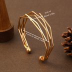 GOLDEN POLYGONAL BRACELET (ADJUSTABLE)