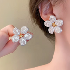 PEARL BLOSSOM STUDS (PAIR)