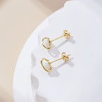 WHITE OPAL EARRINGS