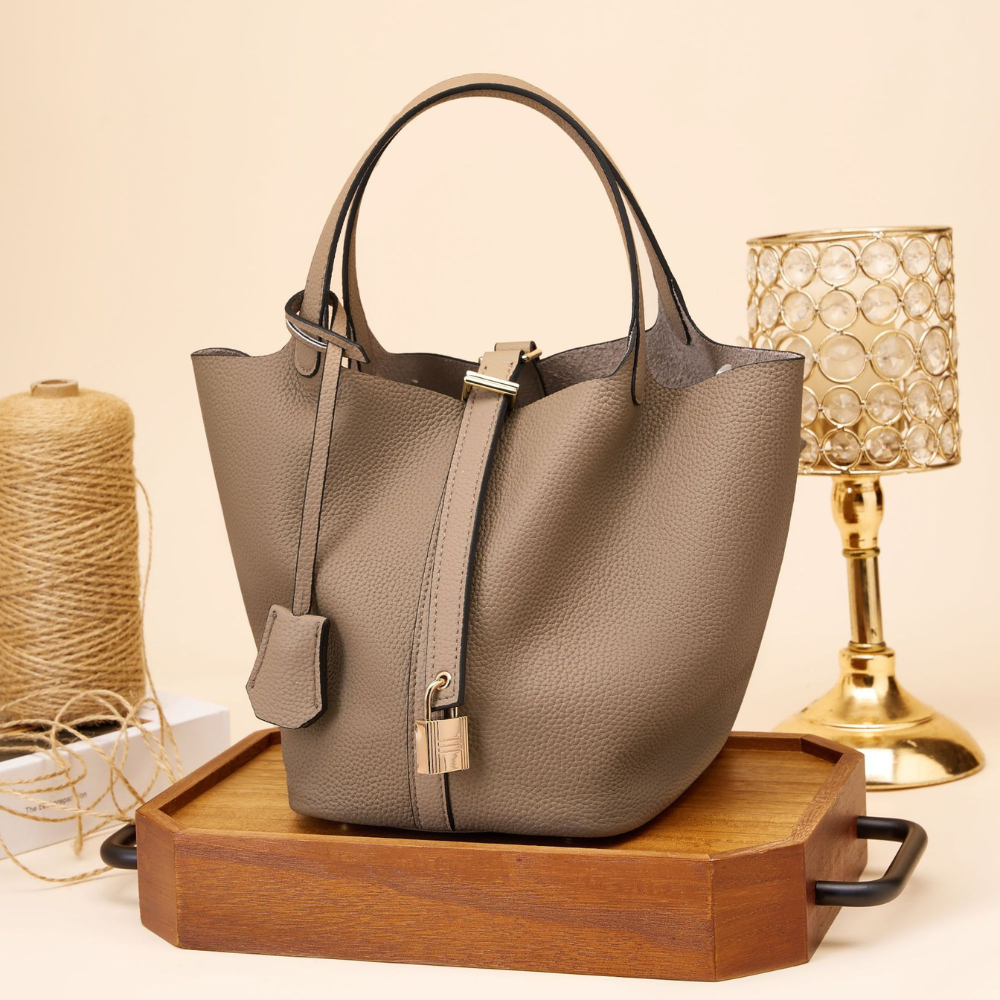 BELLATREND™ | LEATHER BUCKET HANDBAG