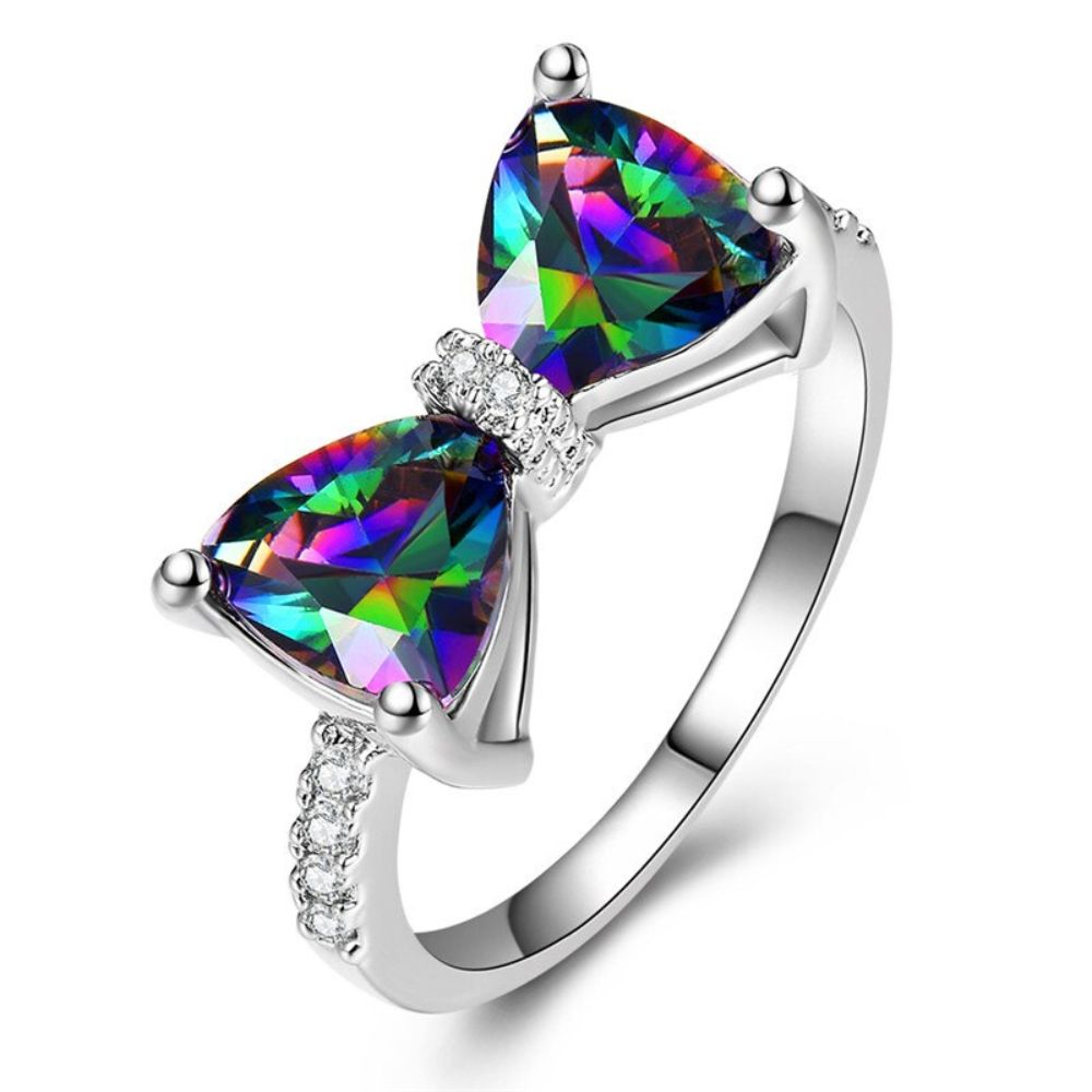 DEEP BLUE BOW RING