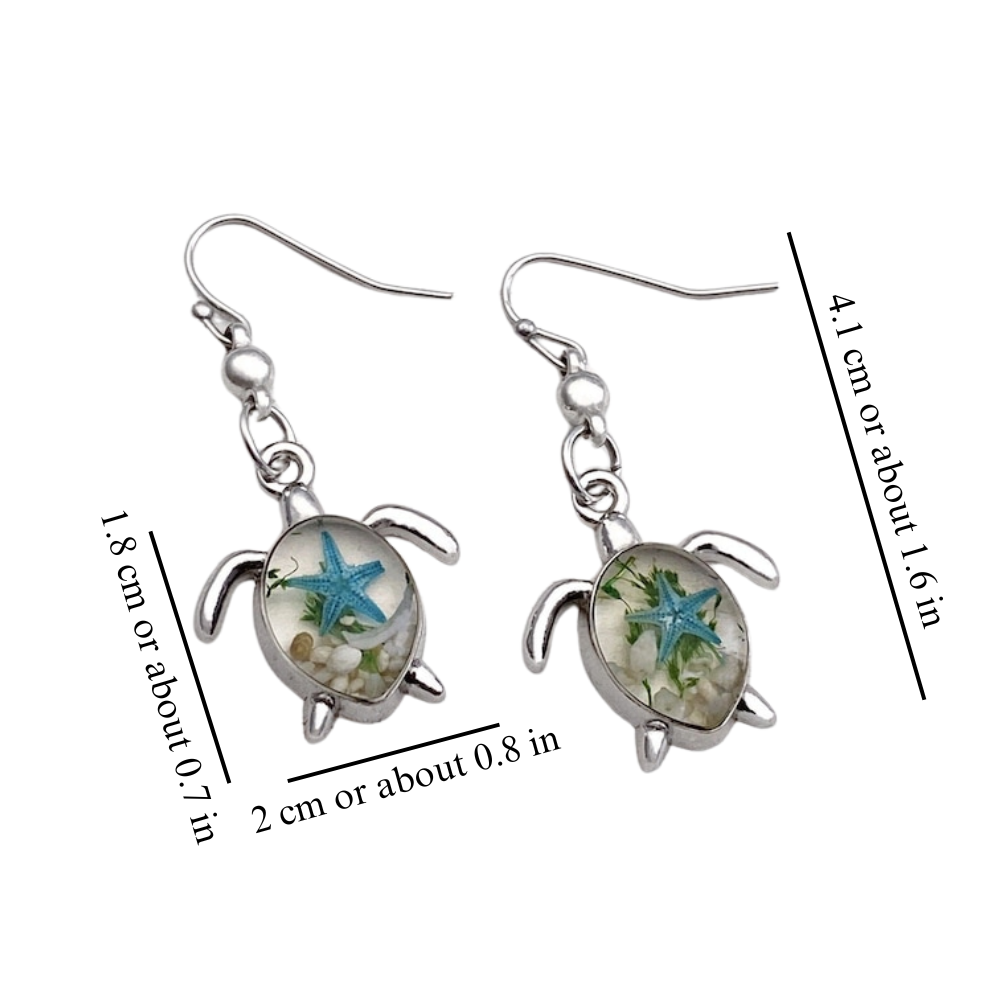 SEA TURTLE EARRINGS (PAIR)