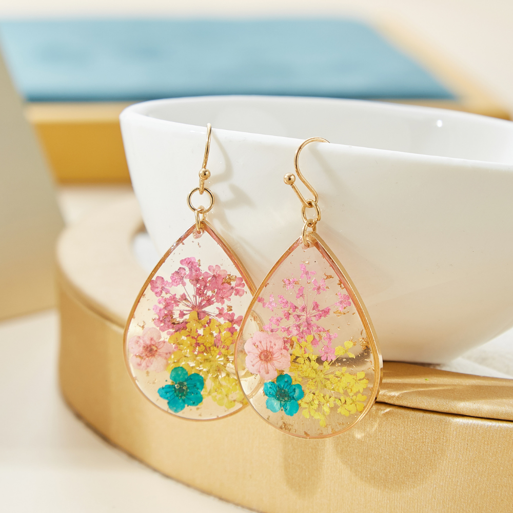 DRIED FLOWER EARRINGS (PAIR)