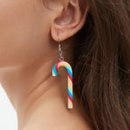 CANDY CANE EARRINGS (PAIR)