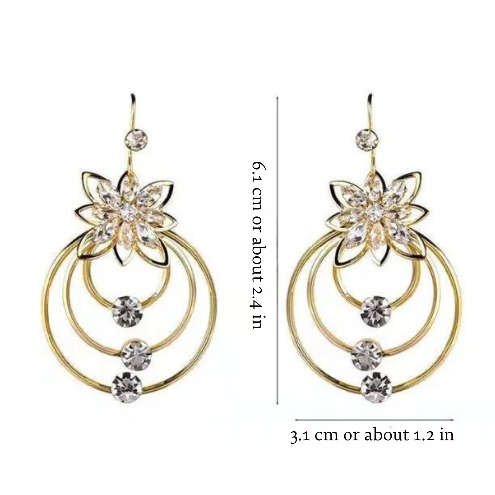 LOTUS SPARKLE HOOPS (PAIR)