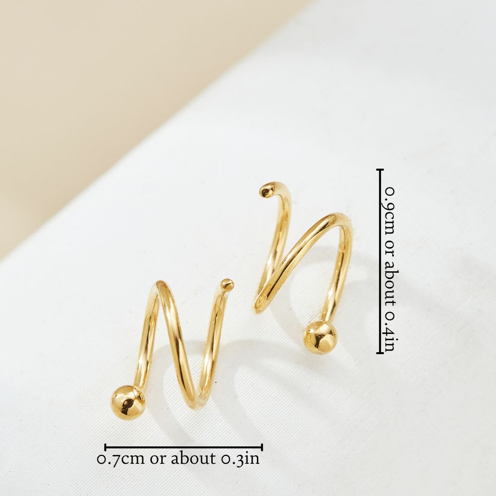 SOPHISTICATED TWIST EARRINGS (PAIR)
