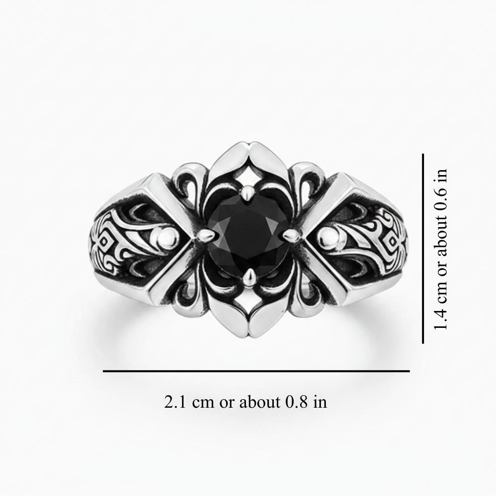 MIDNIGHT GOTHIC RING (ADJUSTABLE)
