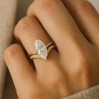 Drop Crown Gold Ring