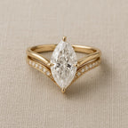 Drop Crown Gold Ring