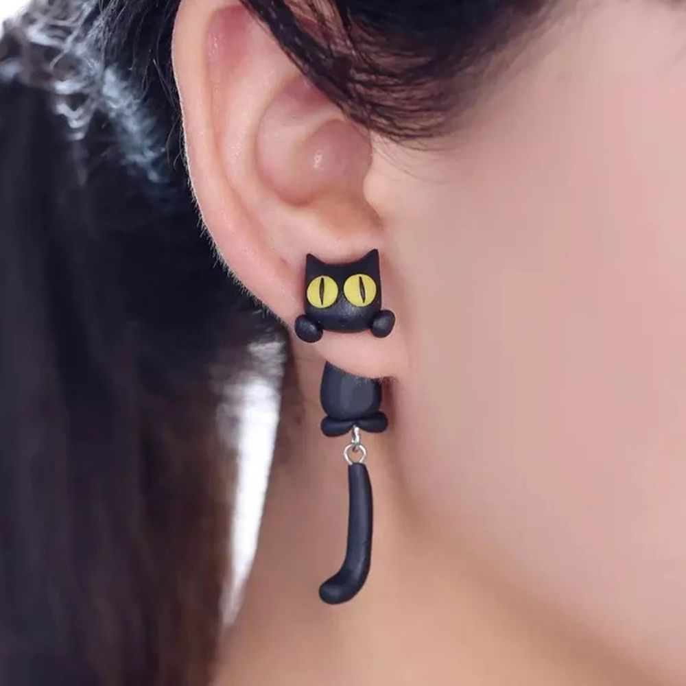 HANDMADE CAT EARRINGS (PAIR)