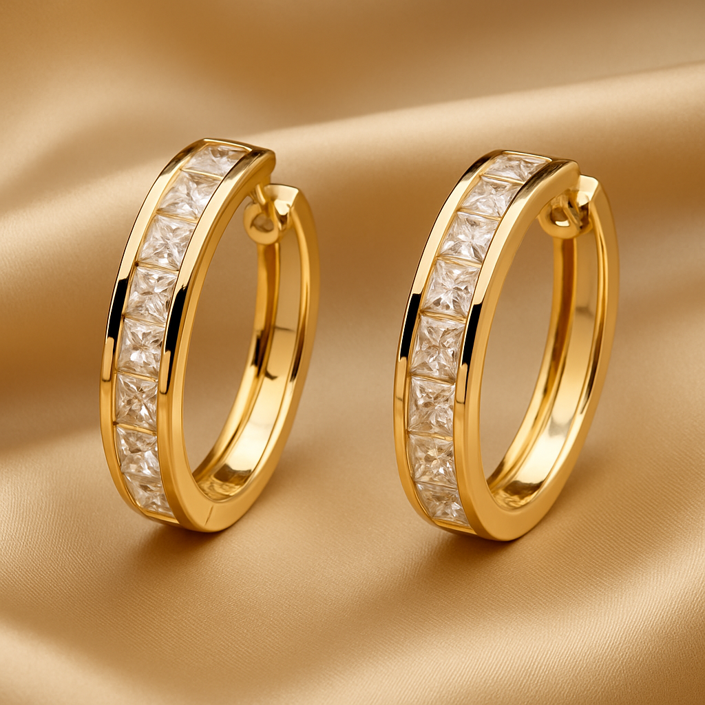Luxe Earrings with Crystals