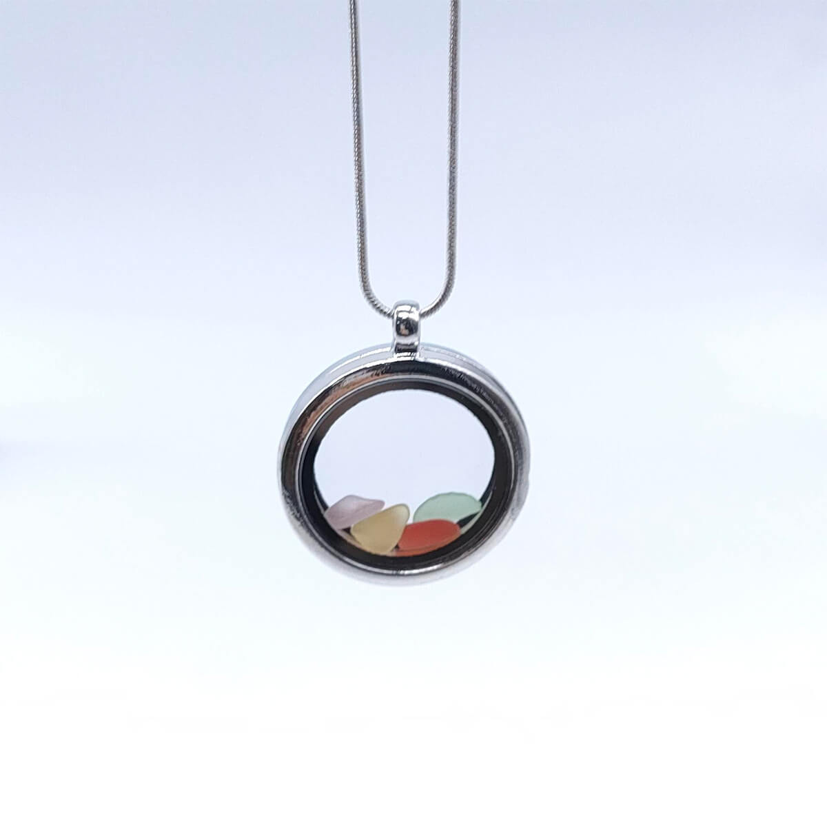 FLOATING SEA GLASS NECKLACE