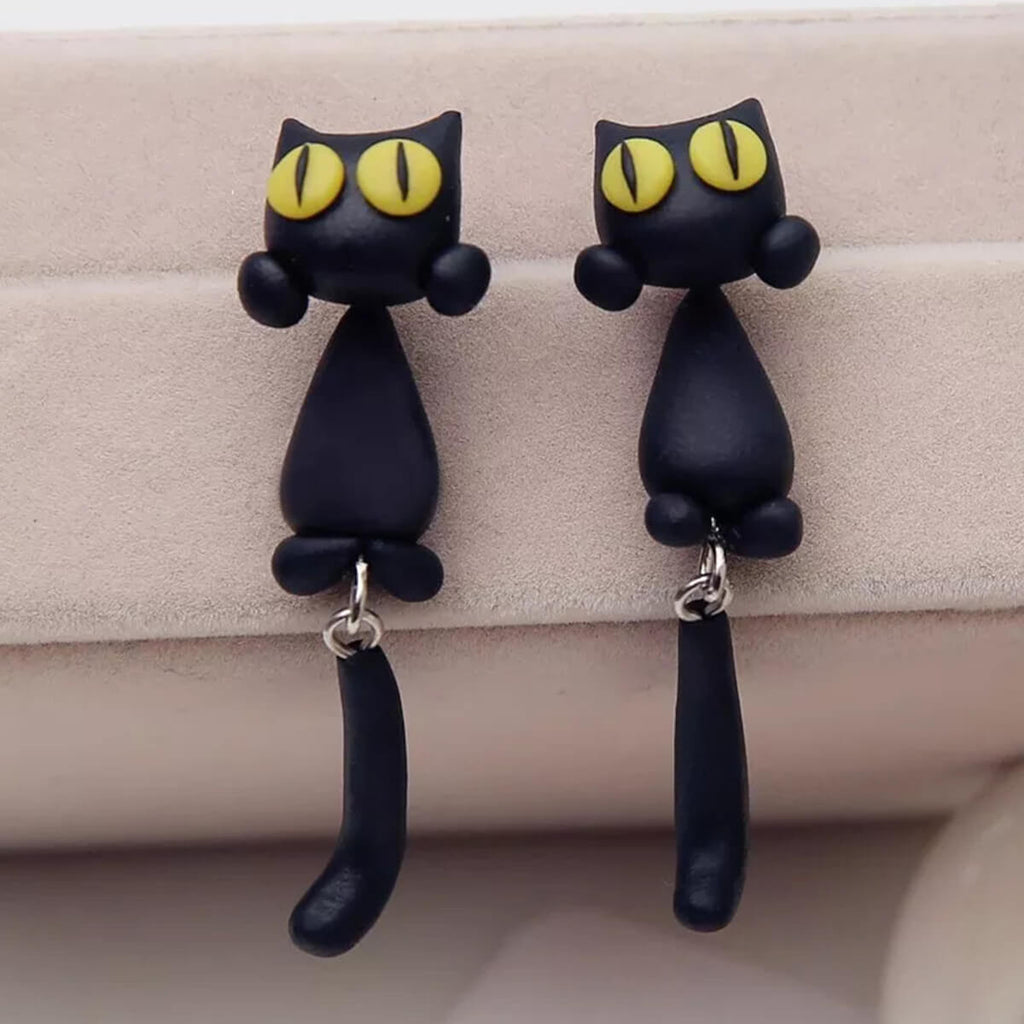 HANDMADE CAT EARRINGS (PAIR)