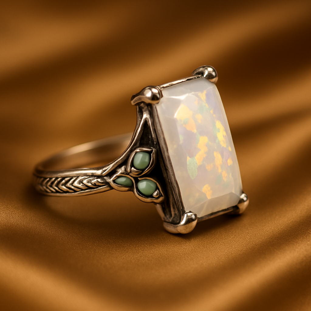 Opal Glow Vintage Ring