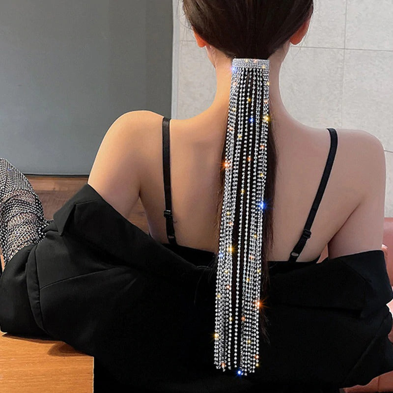 RHINESTONE HAIR TASSEL