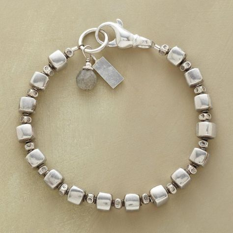 Vintage Cubic Beads Bracelet