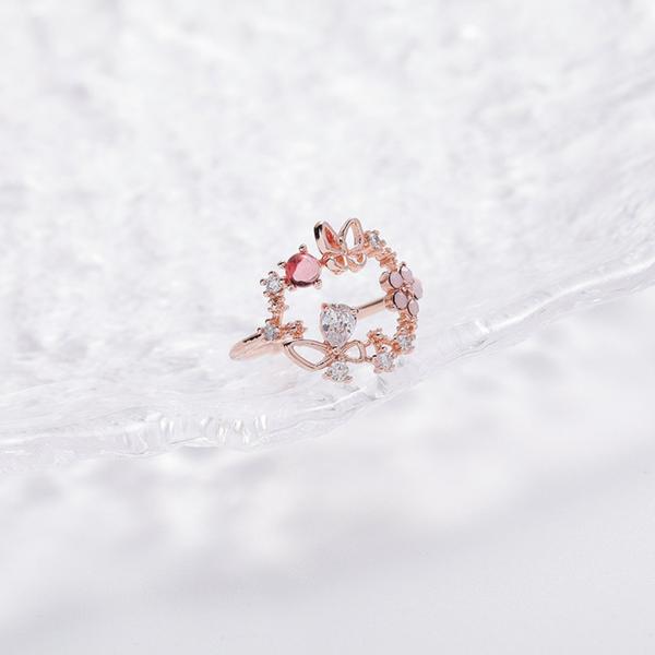 RUBY BUTTERFLY RING (ADJUSTABLE)