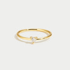 Love - Crystal Heart Ring