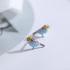 TINY BIRD EARRINGS (PAIR)