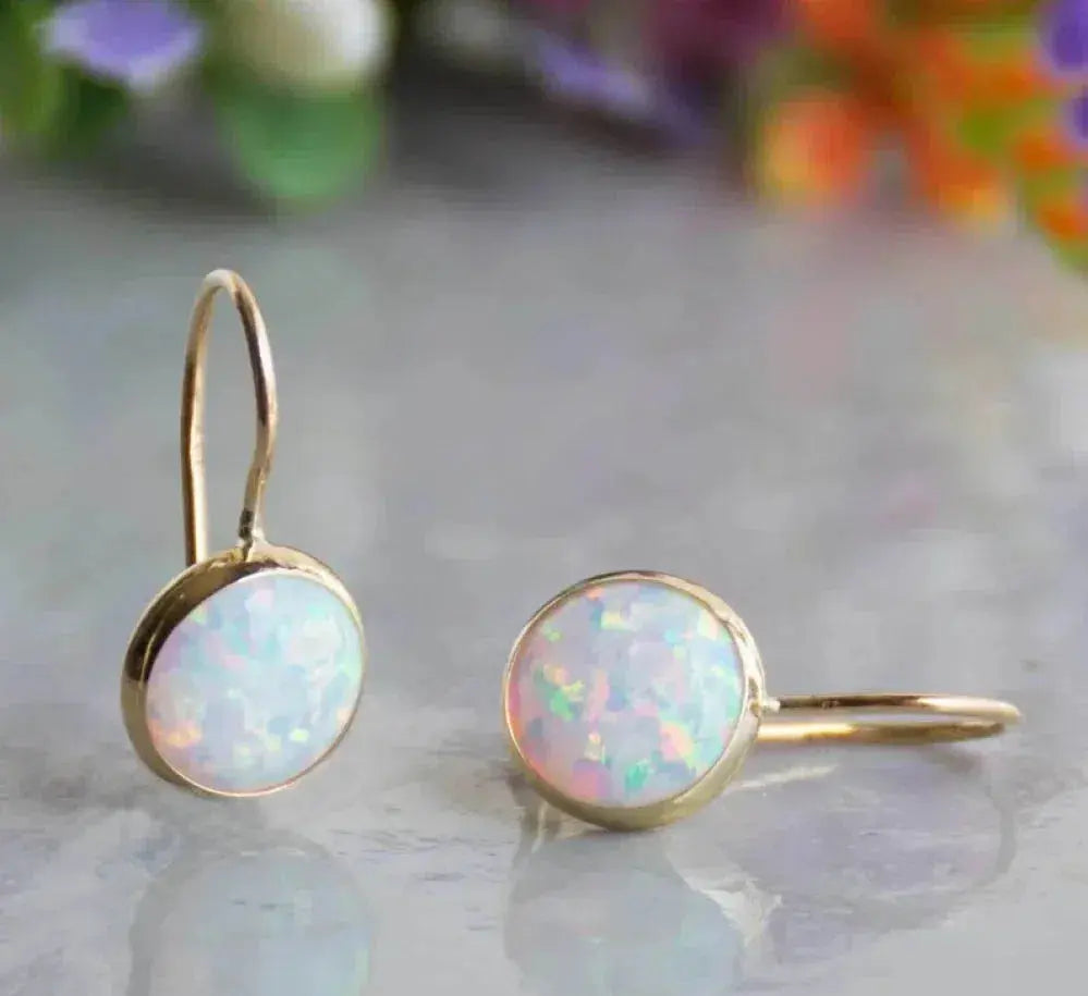Vintage opal stone earrings